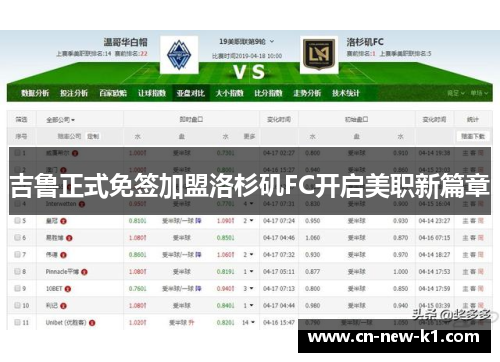 吉鲁正式免签加盟洛杉矶FC开启美职新篇章